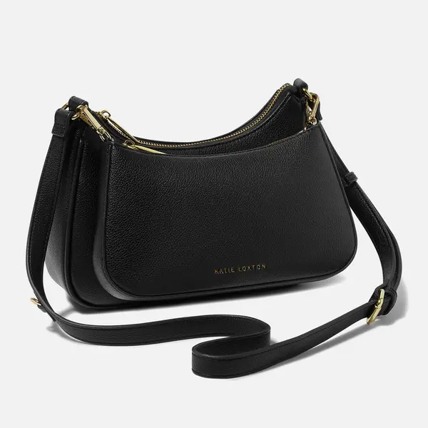 Katie Loxton Aria Scoop Faux Leather Crossbody Bag Black female KLB3238