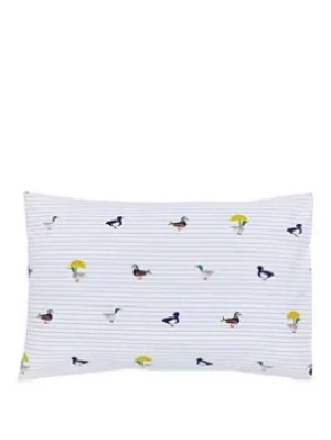 Joules Ducks March 100% Cotton Percale Pillowcase Pair