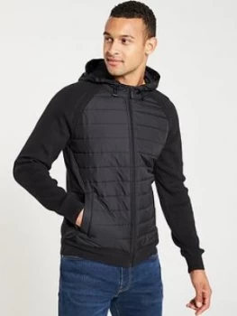 Barbour International Albie Baffle Hooded Knit