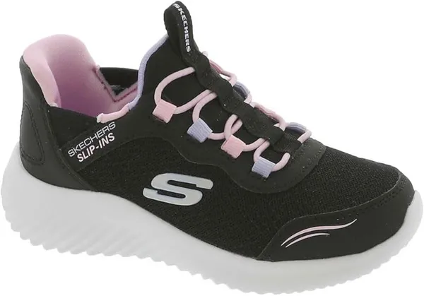 Skechers Bounder - Simple Cute Slip On Runners Girls Slip On Runners C12 (30) Purple 02452424120