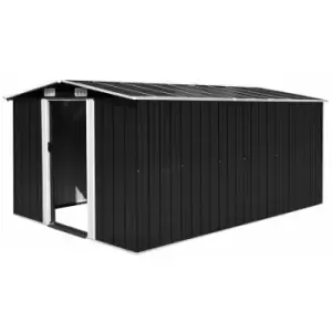 Vidaxl - Garden Shed Metal 257x392x181cm Anthracite - Anthracite