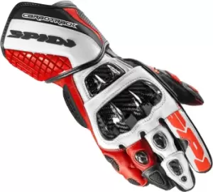 Spidi Carbo Track Evo Motorcycle Gloves, black-red, Size S, black-red, Size S