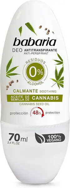 Babaria Cannabis Roll On Deodorant 70ml