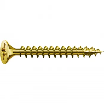 Pack of 100 Spax Yellow Woodscrews - 4.0 x 45mm