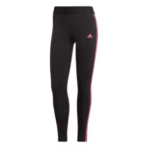 adidas 3 Stripes Leggings Womens - Black / Pulse Magenta