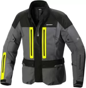 Spidi Traveller 3 H2Out Motorcycle Textile Jacket, black-yellow, Size L, black-yellow, Size L