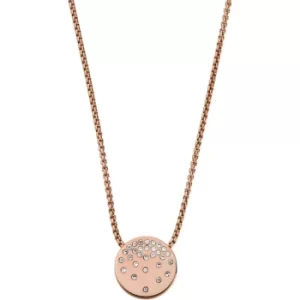 Elin Rose-Tone Stainless Steel Pendant Necklace