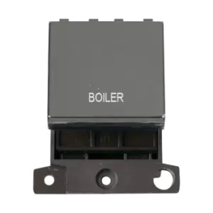 Click Scolmore MiniGrid 20A Double-Pole Ingot Boiler Switch Black Nickel - MD022BN-BL