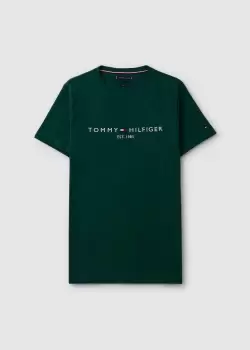 Tommy Hilfiger Mens Logo T-Shirt In Prep Green