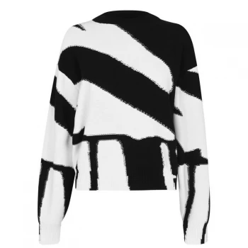 Hugo Boss Falva Stripe Jumper Open Miscellaneous Size M Women