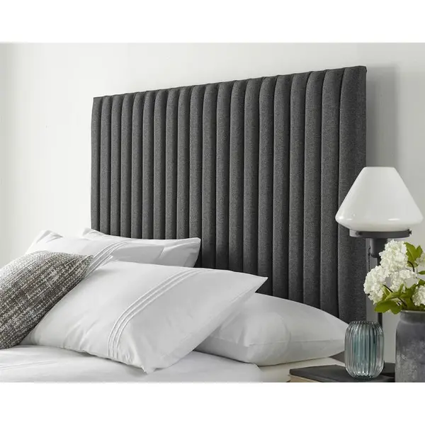 Aspire Aspire - Catherine Lansfield Soho Collection Headboard, Charcoal - Headboard Size Single 3ft 5057632028358