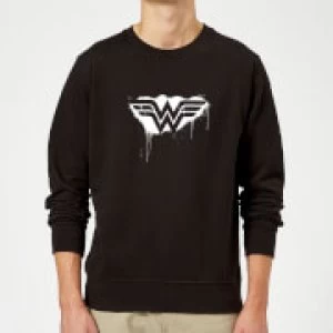 Justice League Graffiti Wonder Woman Sweatshirt - Black - 5XL