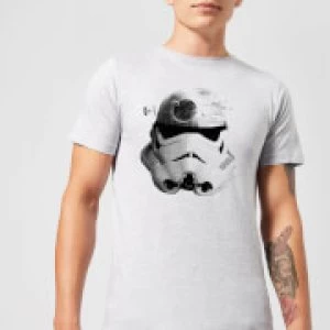 Star Wars Command Stromtrooper Death Star Mens T-Shirt - Grey - 5XL