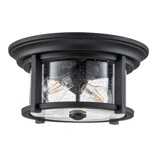 Feiss Merrill Outdoor Flush Light - Black