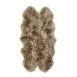 Origins Genuine Sheepskin Rug Khaki Quad 105 x 160cm