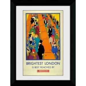 Transport For London Brightest London 50 x 70 Framed Collector Print