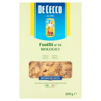 DeCecco Premium Organic Penne Pasta - 500g