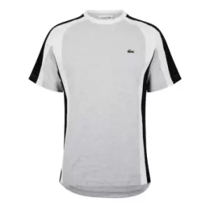 Lacoste Colour Block T Shirt - Grey