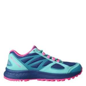 Karrimor Tempo 5 Trail Running Shoes Junior Girls - Teal/Blue/Pink