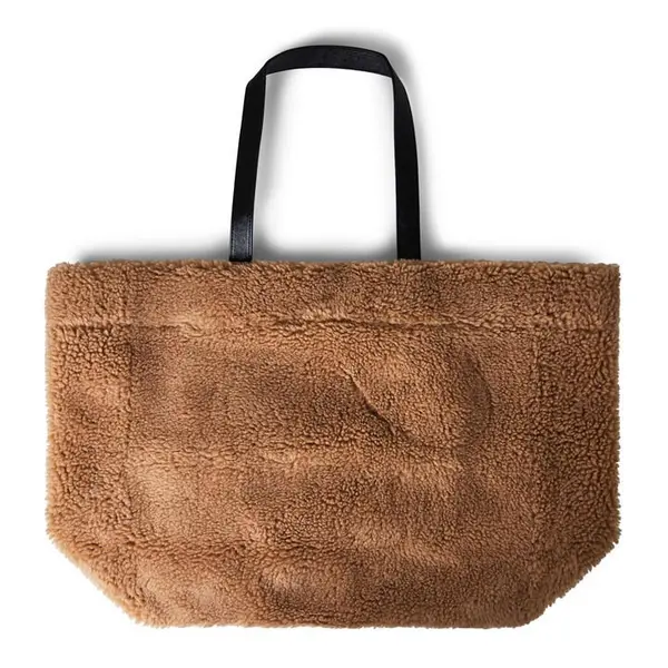 STAND STUDIO Teddy Shopper Tote Bag - Beige One Size