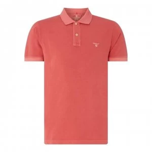 Gant Gant Sun Bleached Polo Shirt Mens - Red 640