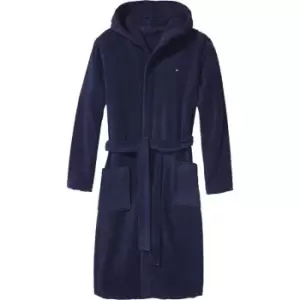 Tommy Hilfiger Hooded Bathrobe - Blue