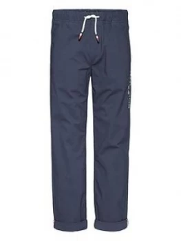 Tommy Hilfiger Boys Stretch Poplin Trouser - Navy, Size 16 Years