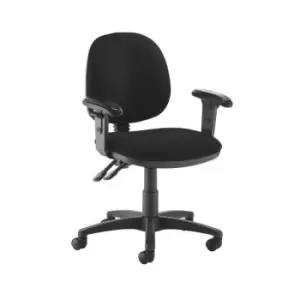 Dams MTO Jota Medium Back PCB Operators Chair with Adjustable Arms - Curacao Blu