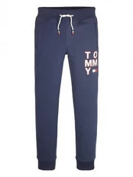 Tommy Hilfiger Boys Graphic Logo Jog Pants - Navy