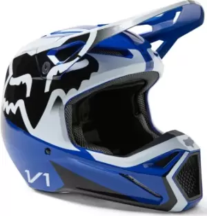 FOX V1 Leed Motocross Helmet, blue, Size L, blue, Size L