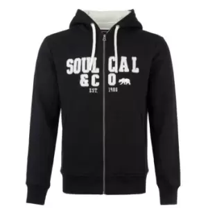 SoulCal Lined Zip Through Hoodie Womens - Black