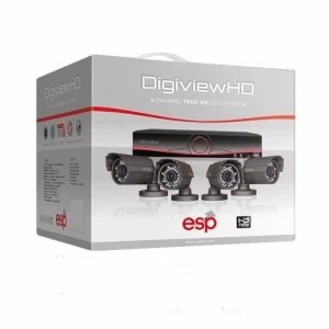 ESP 8 Channel Digiview AHD CCTV 4 Bullet Camera Kit 4TB