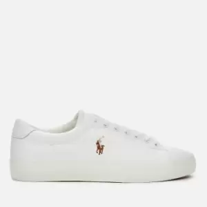 Polo Ralph Lauren Mens Longwood Leather Low Top Trainers - White/White - UK 11