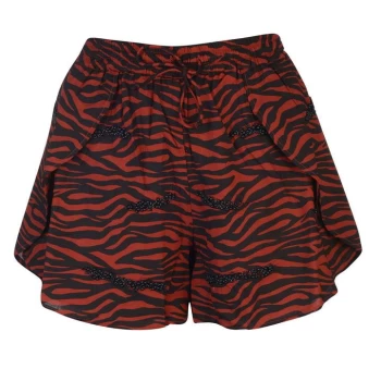 Biba Tiger Beaded Shorts - Tobacco