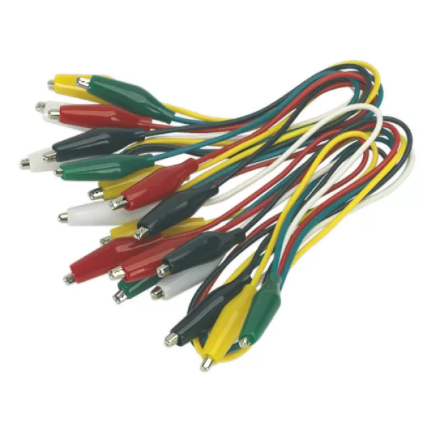 Genuine SEALEY VS222 Jumper Test Lead Set 5 Pairs - 450mm