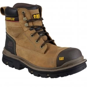 Caterpillar Mens Gravel Safety Boots Beige Size 10