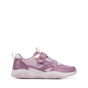 Clarks Clarks Grip Pearl Trainers Girls - Purple