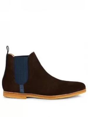 Ted Baker Mardin Suede Chelsea Boots, Brown, Size 7, Men