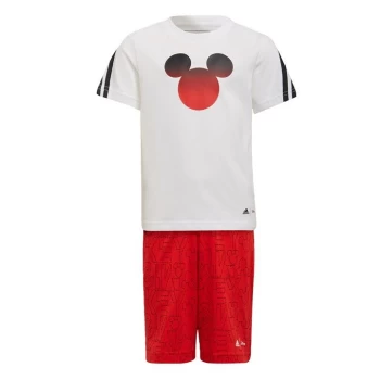 adidas x Disney Mickey Mouse Summer Set Kids - White / Vivid Red