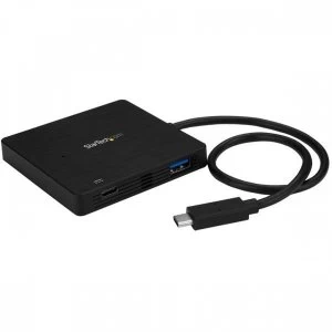 StarTech 3-Port USB-C Hub with Power Delivery USB-C to 3x USB-A USB 3.0 Hub