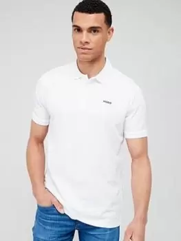 HUGO Donos222 Polo Shirt - White, Size 2XL, Men