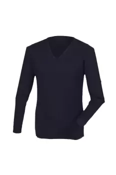 Cashmere Touch Acrylic V-Neck Jumper Knitwear