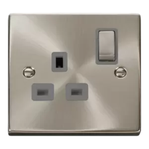 Click Scolmore Deco Ingot 1 Gang 13A 2 Pole Switched Socket - VPSC535GY