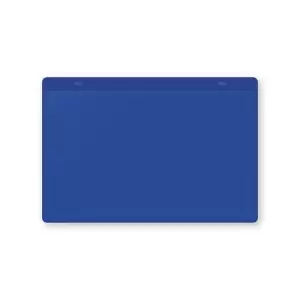 Document pouches, magnetic, A5 landscape, pack of 10, blue