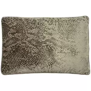 Paoletti Python Cushion Cover (One Size) (Champagne/Black) - Champagne/Black