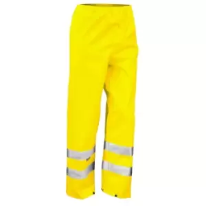 Result Mens Hi-Vis Trousers / Pants (2XL) (Hi-Vis Yellow)