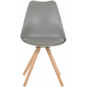 Premier Housewares - Stockholm Grey Retro Chair