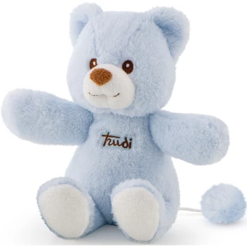 Trudi Cremino Bear With Music Box - Blue