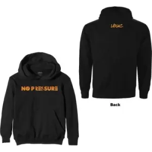 Logic - No Pressure Gradient Unisex XX-Large Pullover Hoodie - Black