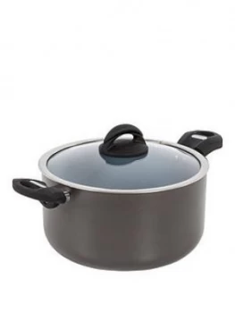 Tower Cerasure 24Cm Ceramic Coated Casserole - Graphite